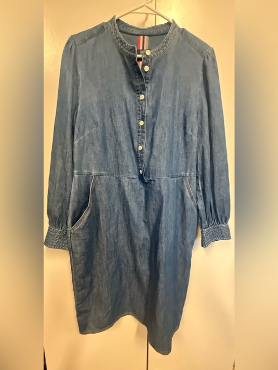Boden Dresses & Skirts - Boden Denim Midi Shirt Dress - fall, coastal Cowgirl. Plus size. Preppy
